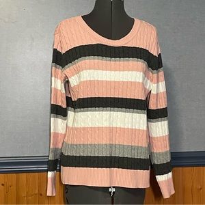 🔥3 for $15 Sale- EUC-Karen Scott cable knit sweater